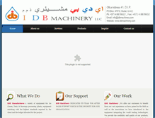 Tablet Screenshot of idbmachinery.com
